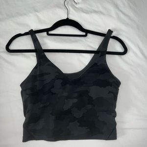 Black lululemon camo align tank
